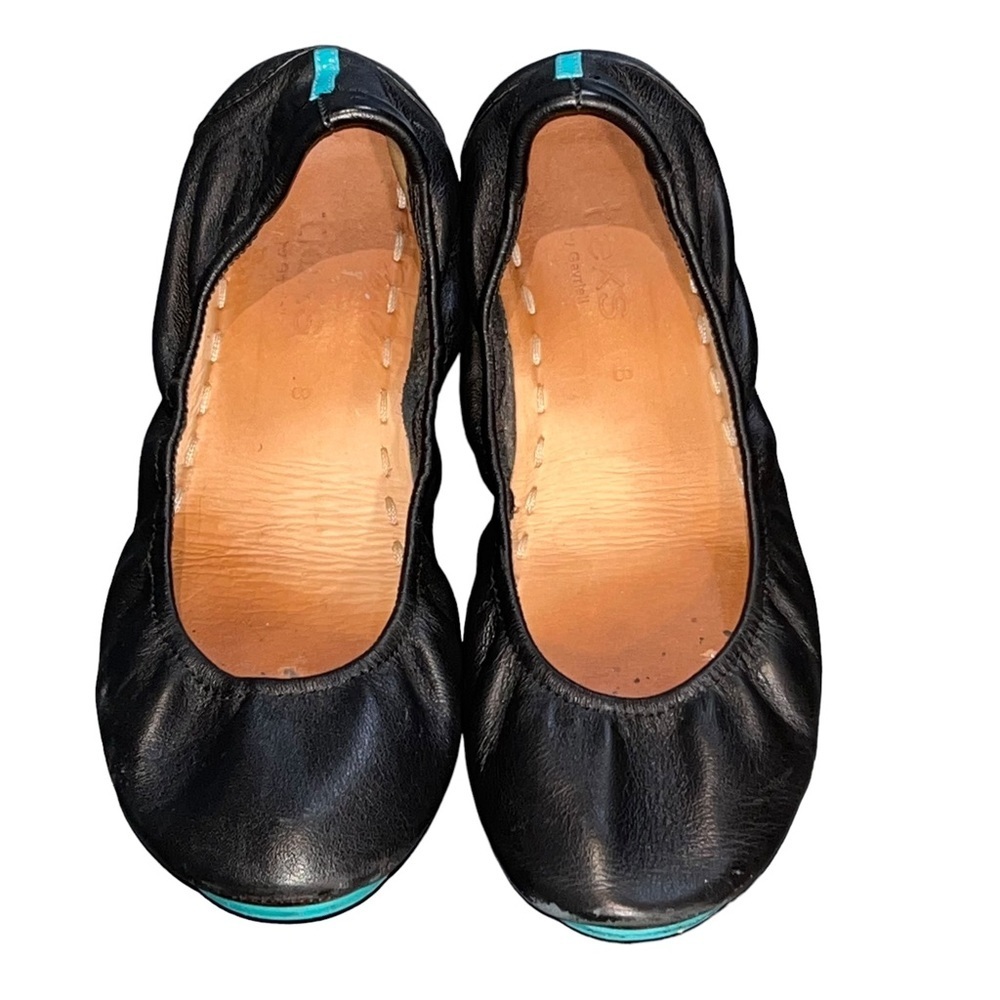 Tieks by Gavrieli Matte Black Classic Italian Leather Ballet Flats size 8